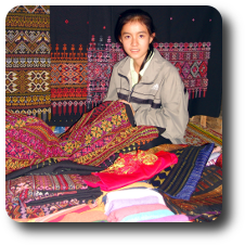 Luang Prabang Nachtmarkt- BCT Loas Studienreise 2005
